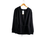Black Long Hooded Cardigan - Image 