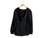 Black Long Hooded Cardigan - Image 