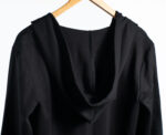 Black Long Hooded Cardigan - Image 