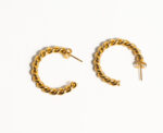 Twisty Earrings in Gold - Image 