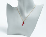 Gold Plated Cornicello Necklace - Image 