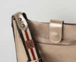 Leonie Crossbody Bag in Metallic Gold Beige - Image 