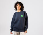 Sad Smiley Sweatshirt in Navy - Image 