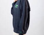 Sad Smiley Sweatshirt in Navy - Image 