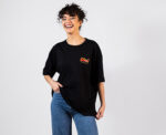 Side Tohfa T-shirt in Black - Image 