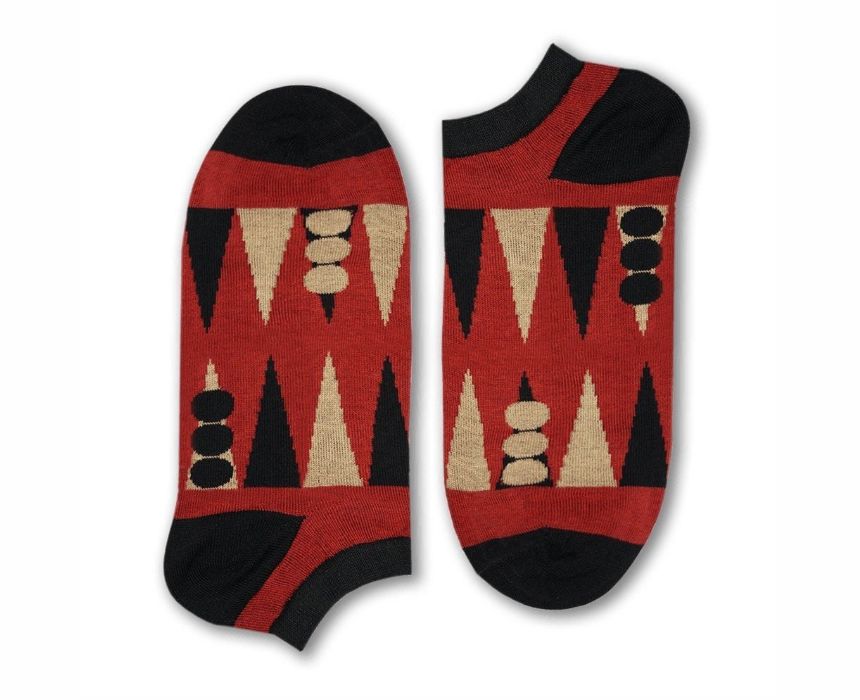 0 Backgammon Ankle Socks - Image 1