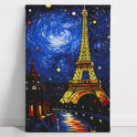 Starry Eiffel Tower Paint Kit - Image 
