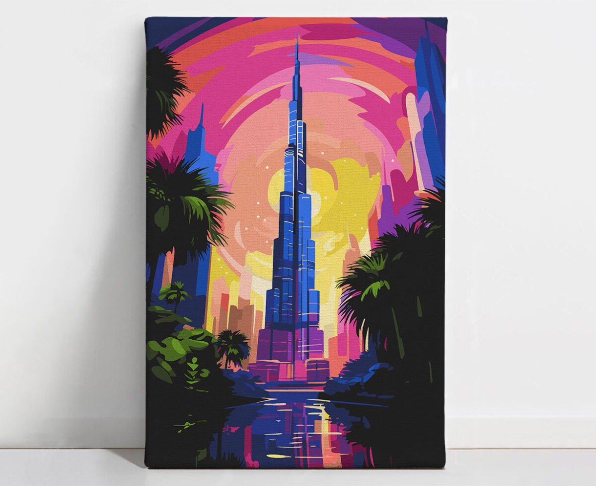 1 Burj Khalifa at Dusk Paint Kit - Image 1