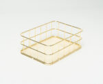 Wire Storage Box in gold - Image 