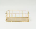 Wire Storage Box in gold - Image 