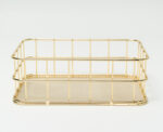 Wire Storage Box in gold - Image 