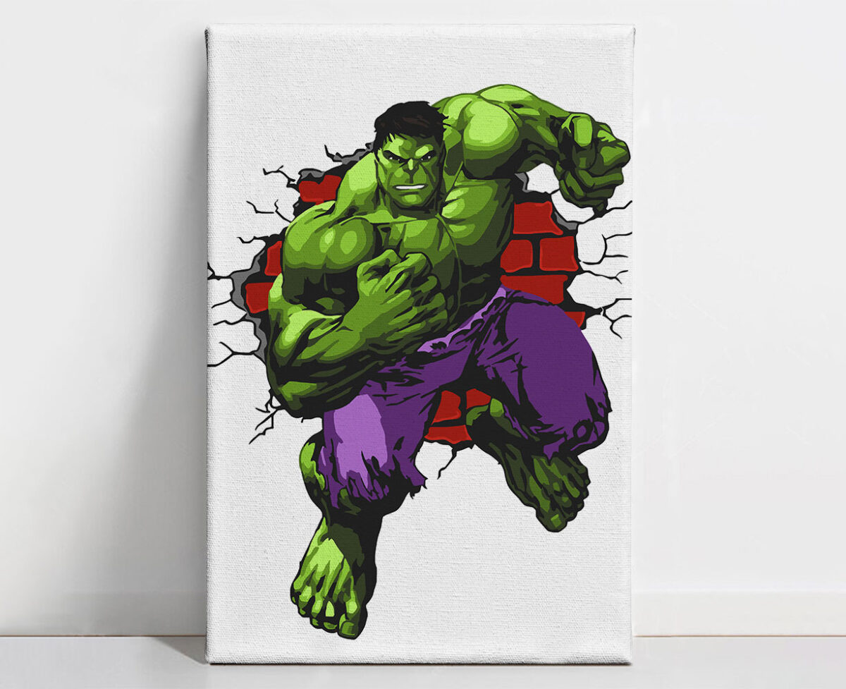 1 Incredible Hulk Kids Paint Kit - Image 1