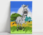 Funny Zebra Kids Paint Kit - Image 