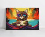 Cat on Vacation Paint Kit - Image 