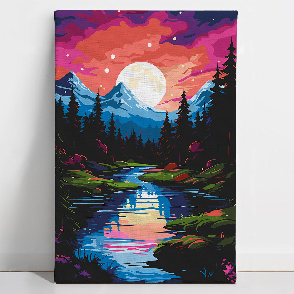 1 Mountain Moonlight Peace Paint Kit - Image 1