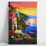 Serene Lakeside Sunset Paint Kit - Image 