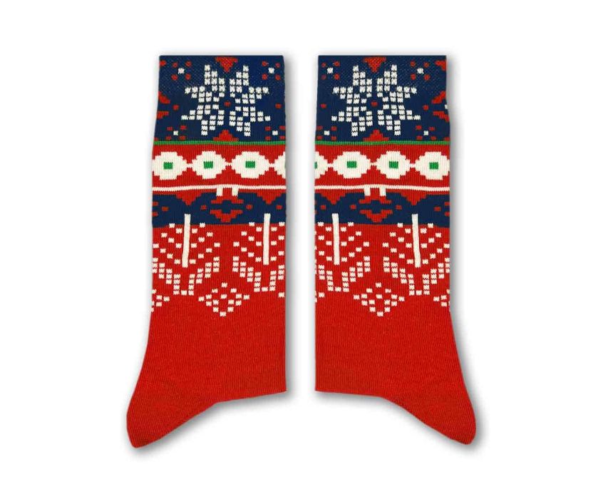 1 Christmas Crochet Long Socks - Image 1