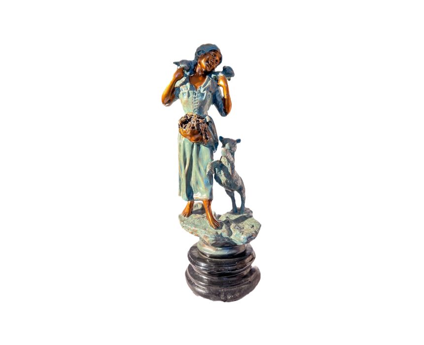 11 Farmer Girl Sculpture - Image 1