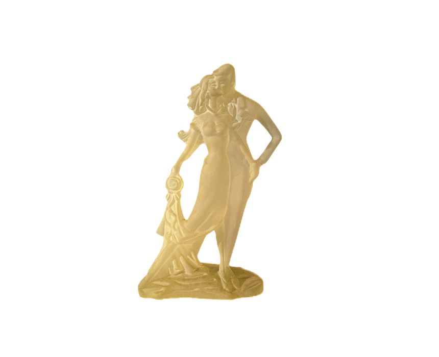 29 Crystal Lalique Newlyweds Sculpture - Image 1