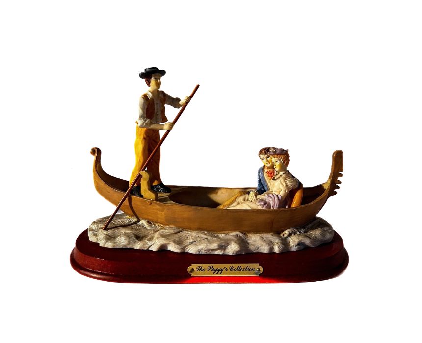 33 Love Cruise in Venice Gondola Sculpture - Image 1