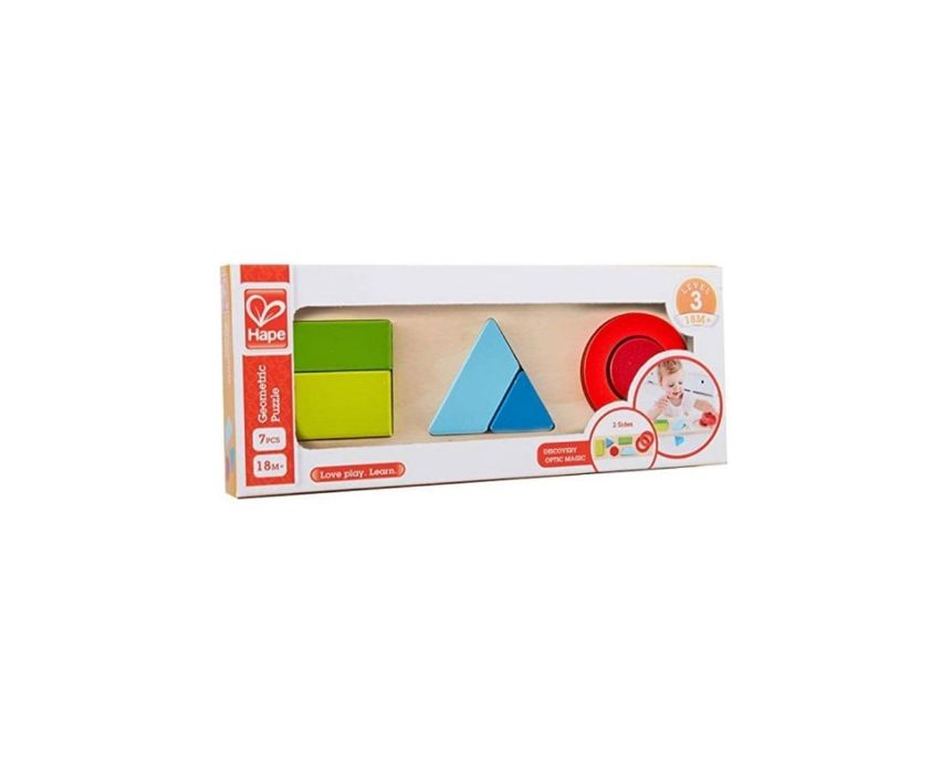 38 Hape Wooden Geometry Puzzle - Image 1