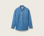Loose Denim Shirt in Blue - Image 