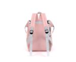 Diaper Bag in Pink with Front Zipper - Image 