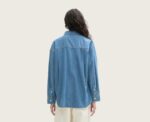 Loose Denim Shirt in Blue - Image 