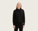 Knit Hoodie in Black - Image 