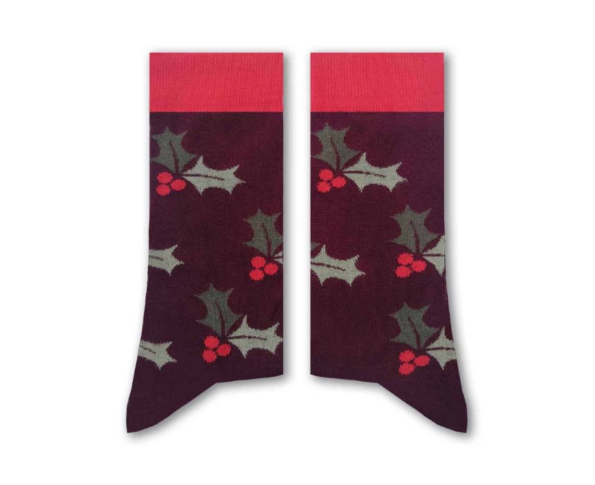 6 Mistletoe Long Socks - Image 1