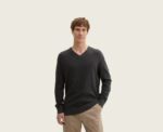 V-Neck Sweater in Dark Grey - Image 