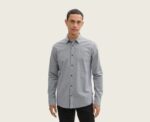 Dot Print Shirt in Grey - Image 