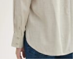 Viscose Shirt in Light Beige - Image 