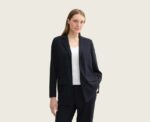 Textured Blazer in Navy - Image 