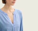 V-Neck Shirt in Blue - Image 