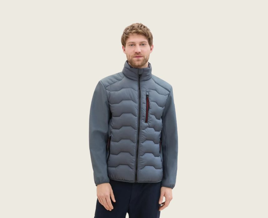 51 Hybrid Jacket in Petrol - Image 1