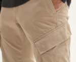 Soft Tapered Cargo Pants Light Beige - Image 