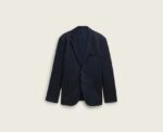 Pique Textured Jacket in Navy - Image 