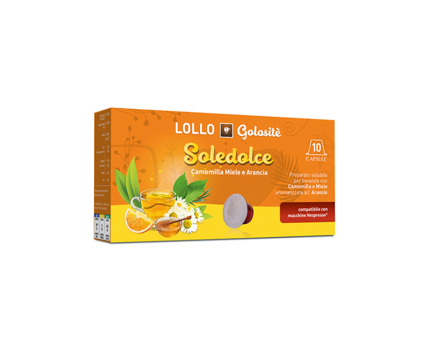 SOLEDOLCE 10 CAPSULES Chamomile and Honey Tea Capsules (Box of 10) - Image 1
