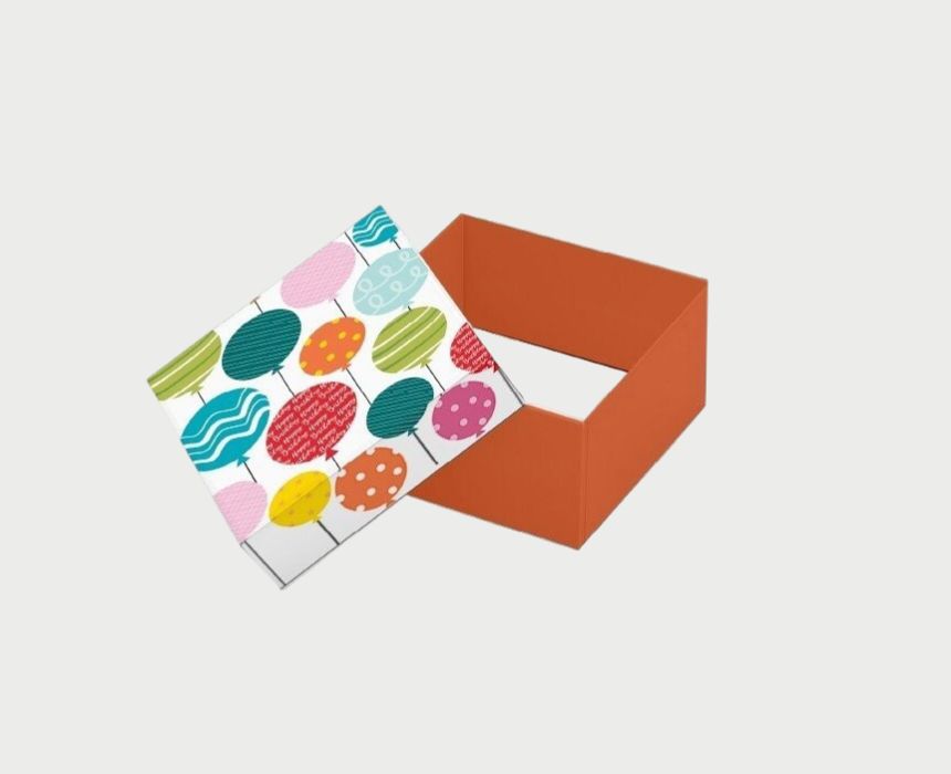 orange Birthday Gift Box in Orange - Image 1