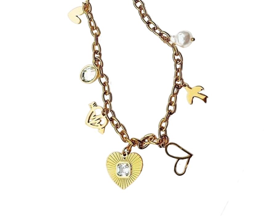 2 Golden Charm Necklace - Image 1