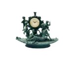 Resin Clock Boat in Antique Green - Image 