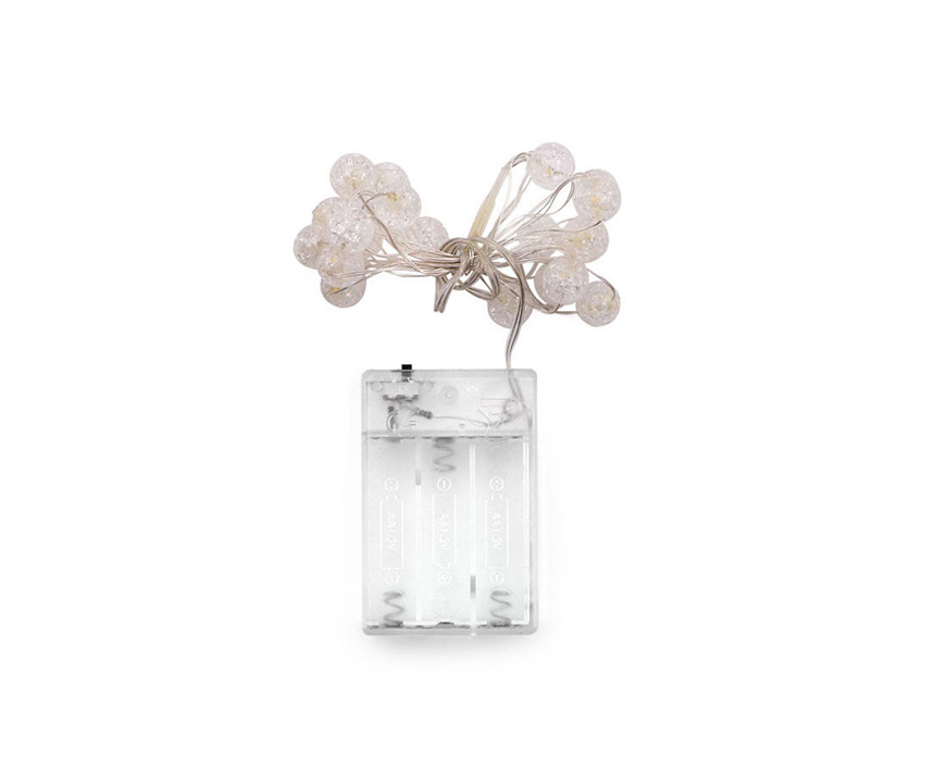 228 LED WIRE LW 20 WW BALL DC LED Ball Fairy Light DC 3M in Warm White - Image 1