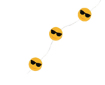 LED Emojis Fairy Light DC 3M in Warm White - Image 
