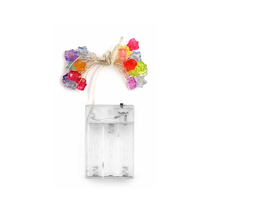 228 LED WIRE LW STAR MIX DC LED Stars Fairy Light DC 3M in Multicolor - Image 1