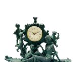 Resin Clock Boat in Antique Green - Image 