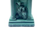 Baalbek Pillar Resin Clock in Antique Green - Image 