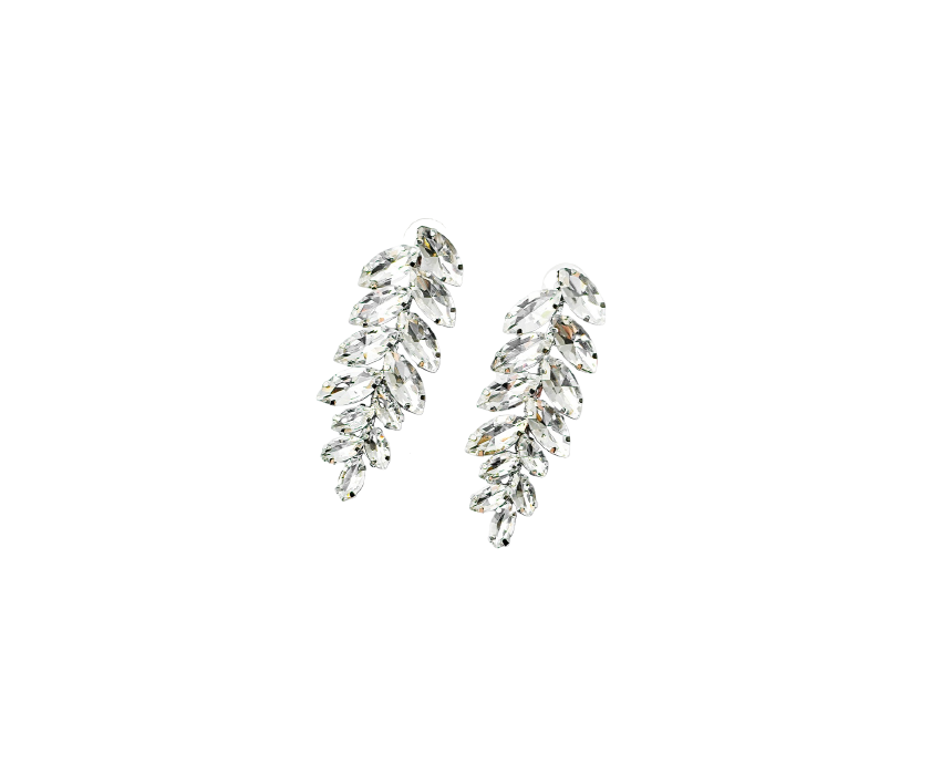 The Fab Drops-13 Frosted Leaves Earrings - Image 1