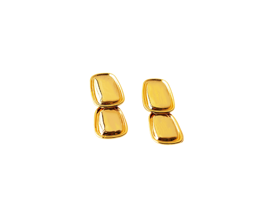 The Fab Drops-17 Golden Glow Earrings - Image 1