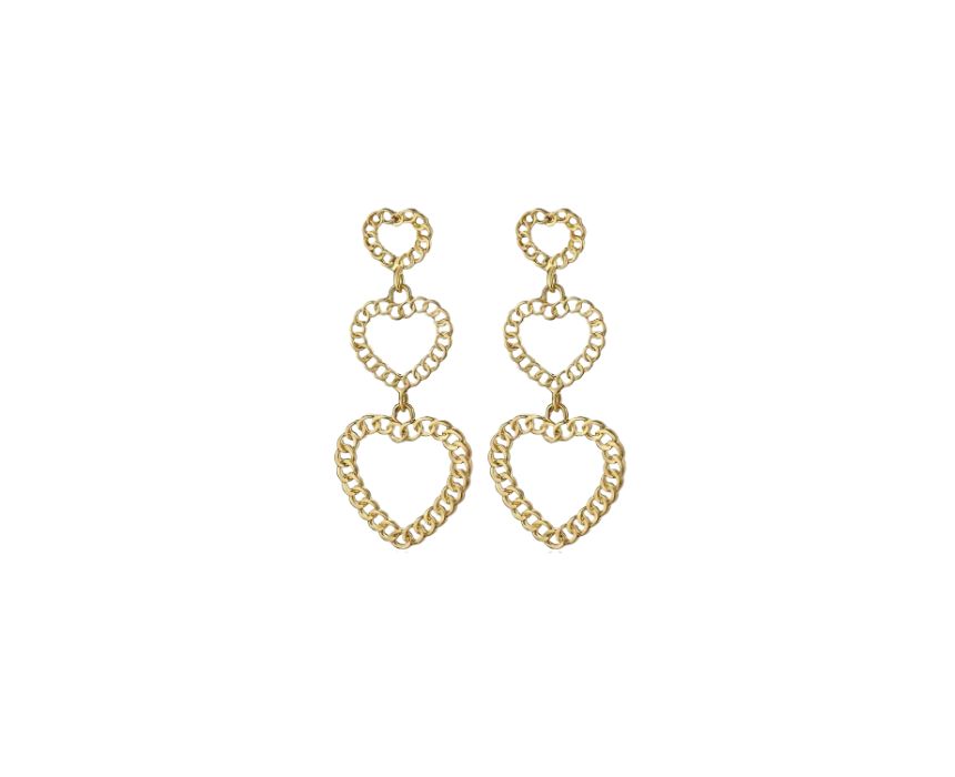 27 Corazones Hearts Earrings - Image 1